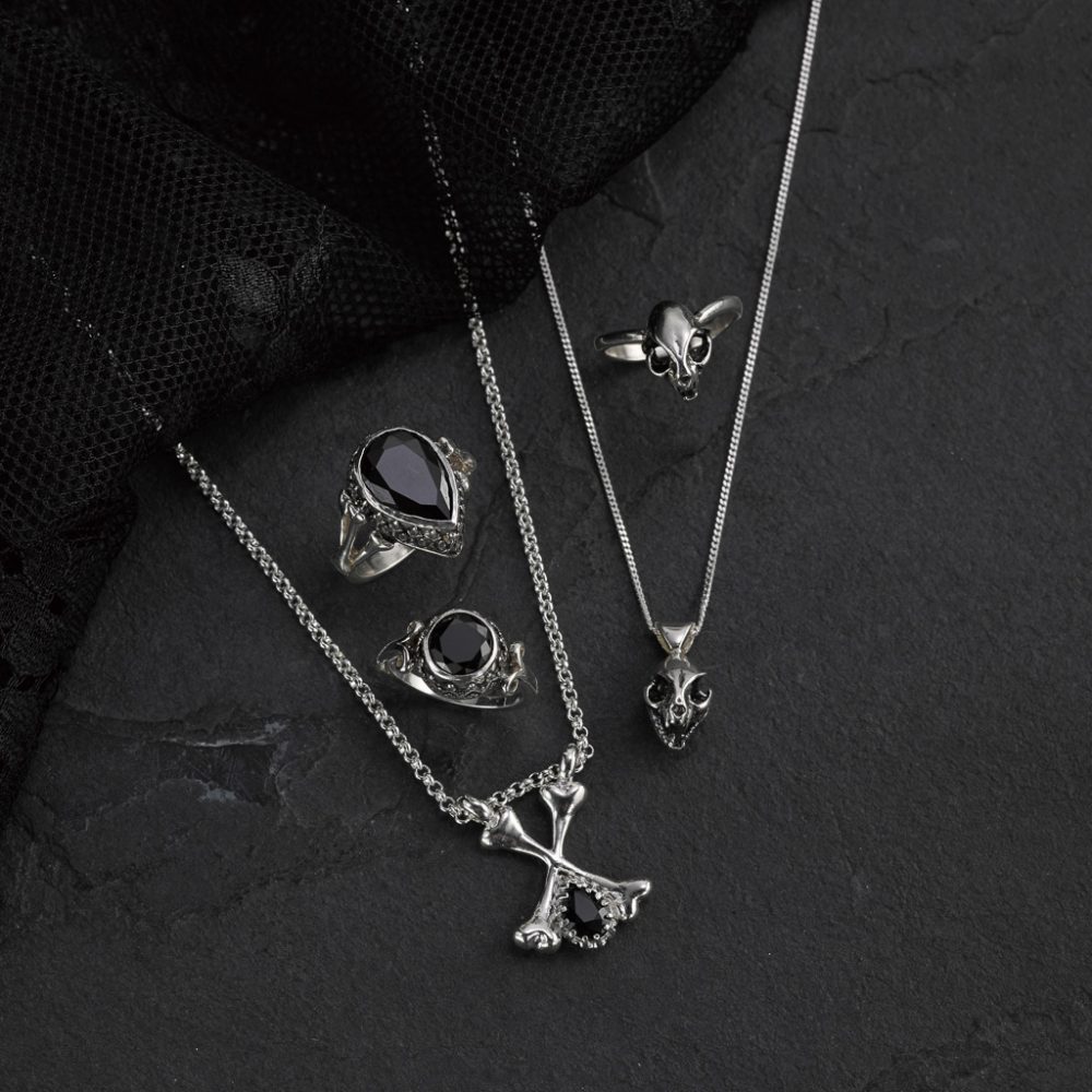 Basilica - Crossbones Pendant - Bloody Mary Metal