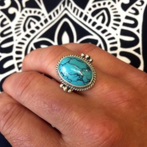 oversized turquoise