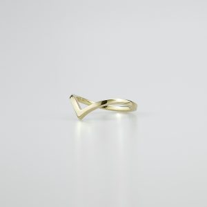 Yellow Gold Wishbone