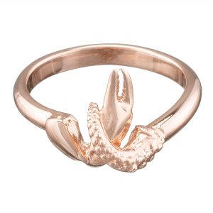claw and tentacle ring rose gold