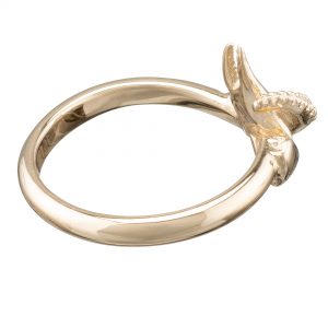 claw and tentacle ring yellow gold