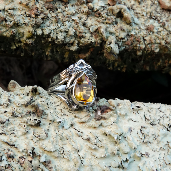 leafy wishbone citrine