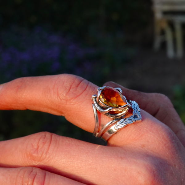 leafy wishbone citrine