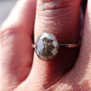 2.87ct Salt & Pepper Diamond