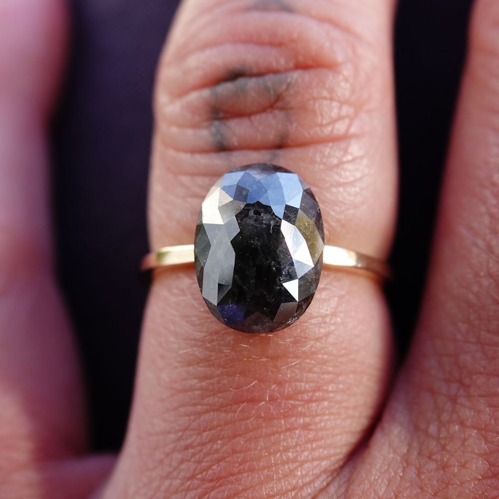Salt Pepper Diamond 3.12ct SOLD