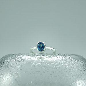Iridescent Aqua Topaz Kerensa