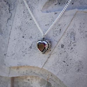 Garnet Heart Pendant