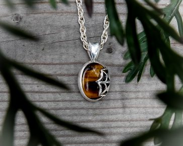 Tigers Eye Widow Pendant