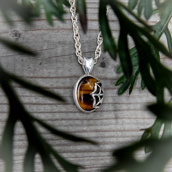 Tigers Eye Widow Pendant