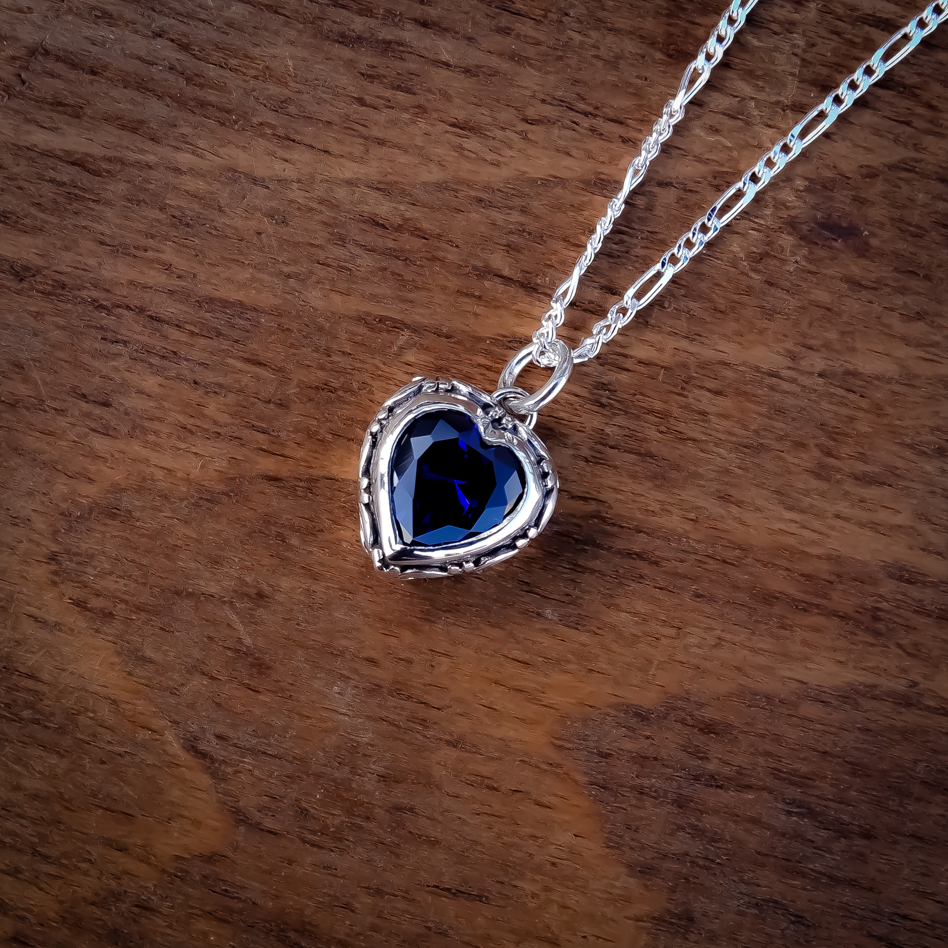Blue Gemstone - Sapphire Pendant - Sapphire Necklace - Sapphire Jewellery